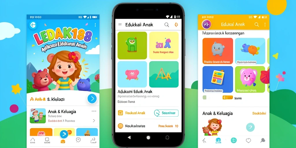 Antarmuka LEDAK188 yang interaktif untuk belajar sambil bermain.