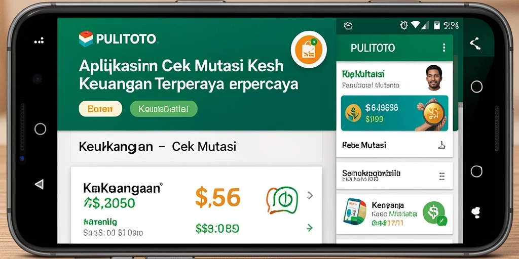 Tampilan utama PULITOTO menampilkan mutasi keuangan secara jelas dan terstruktur.