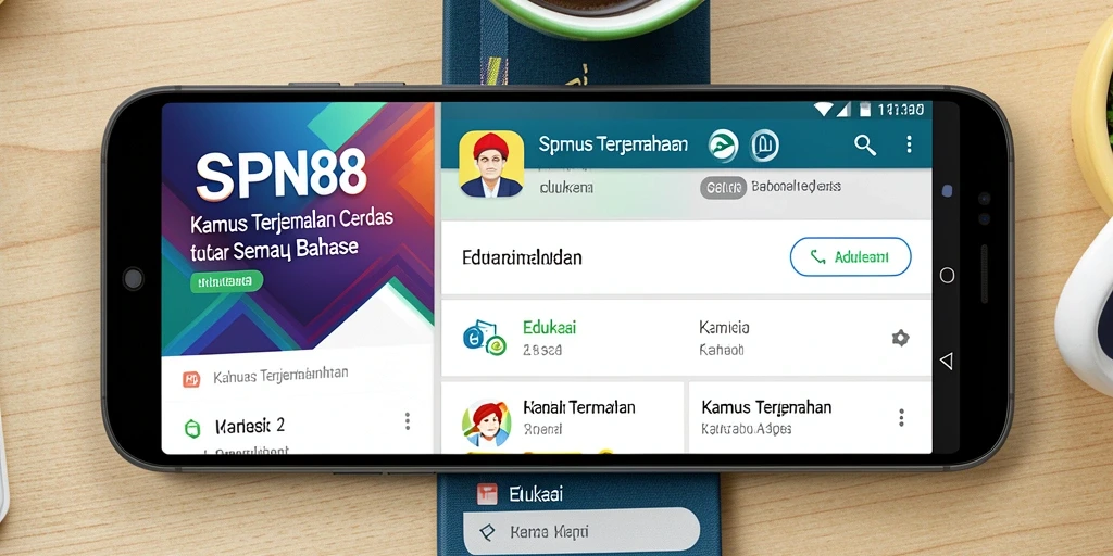 Tampilan antarmuka aplikasi SPN88 yang intuitif dan menarik.